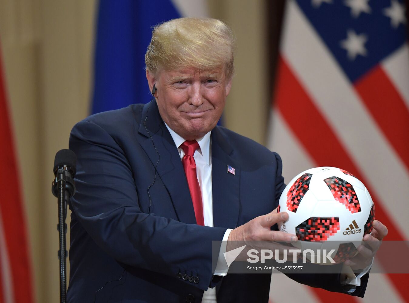 Russian President Vladimir Putin and US President Donald Trump meet in Helsinki