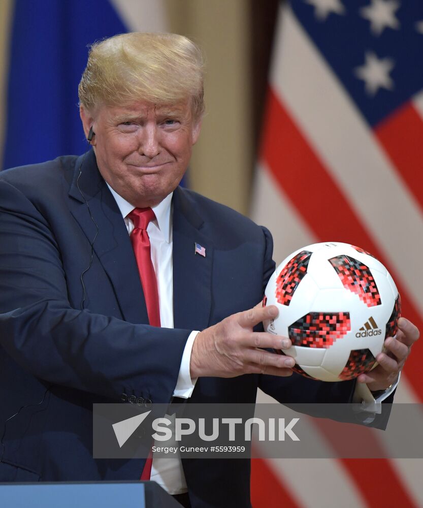 Russian President Vladimir Putin and US President Donald Trump meet in Helsinki