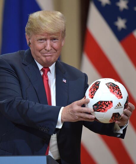 Russian President Vladimir Putin and US President Donald Trump meet in Helsinki