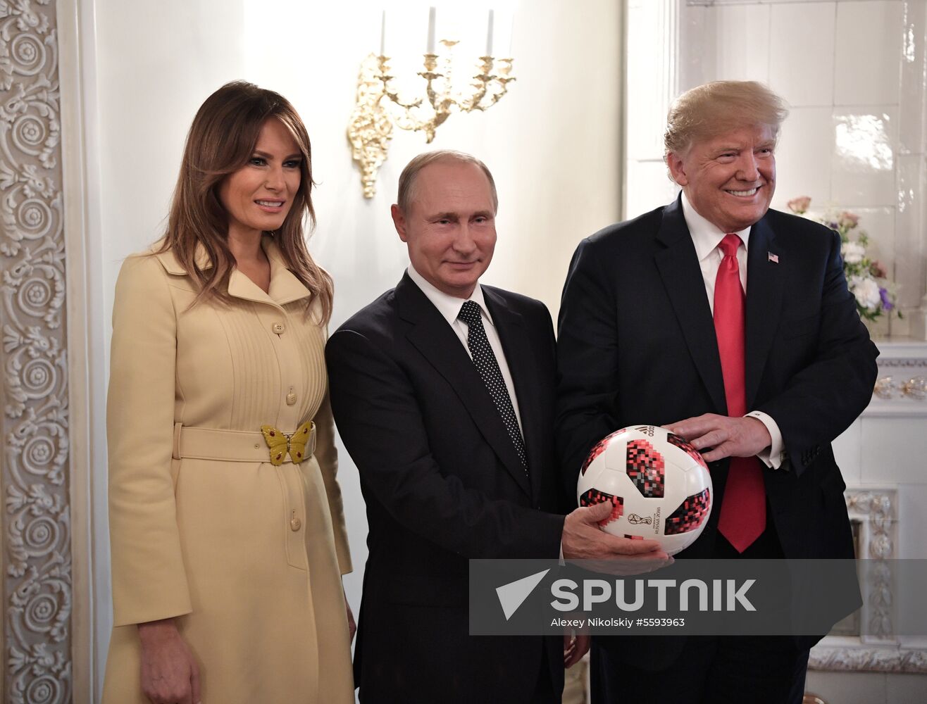 Russian President Vladimir Putin and US President Donald Trump meet in Helsinki