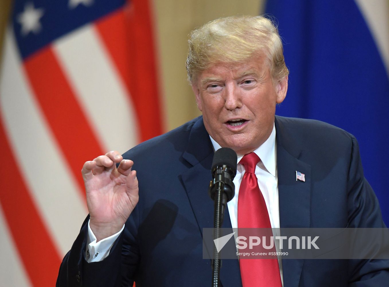 Russian President Vladimir Putin and US President Donald Trump meet in Helsinki