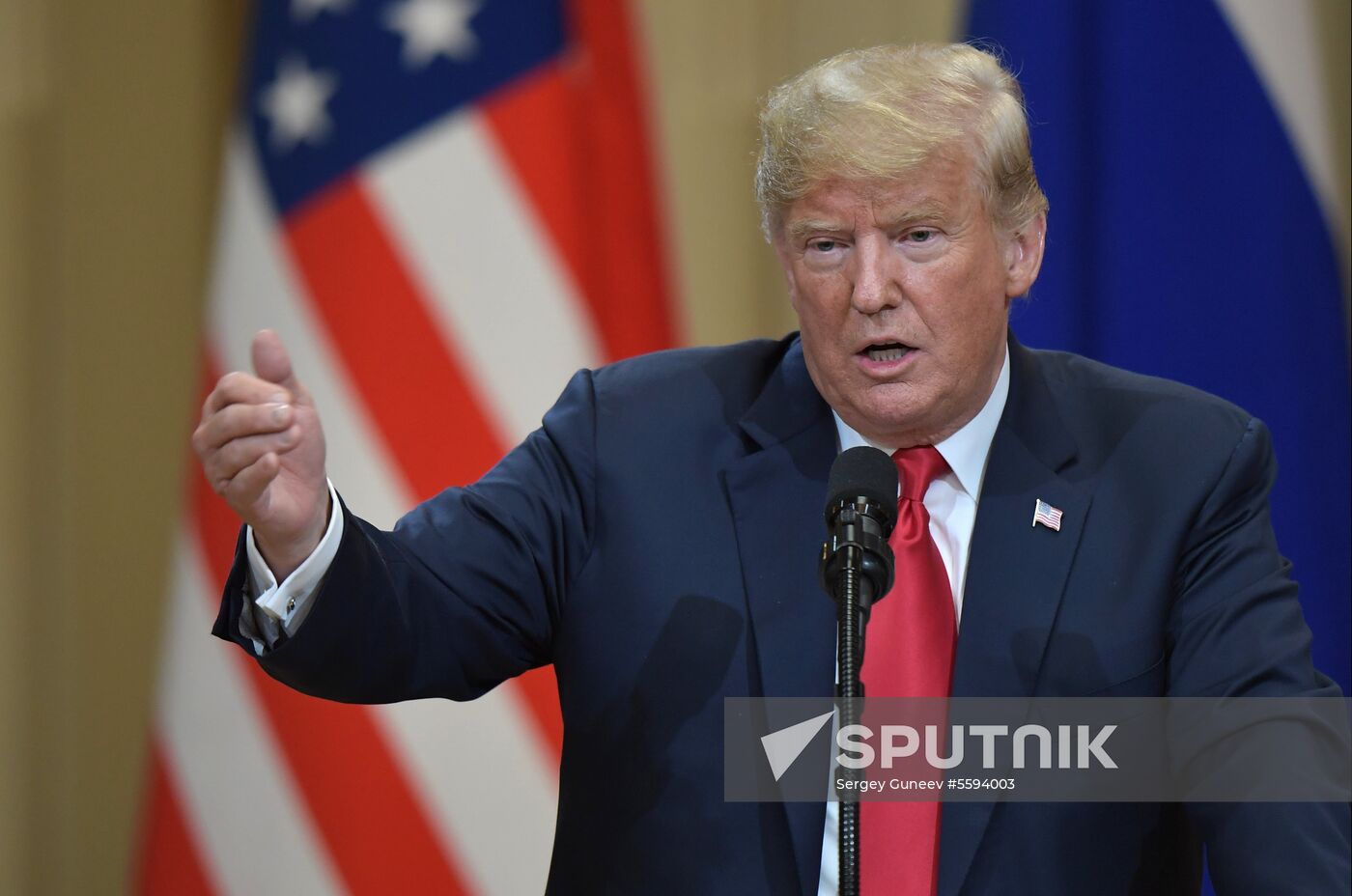 Russian President Vladimir Putin and US President Donald Trump meet in Helsinki