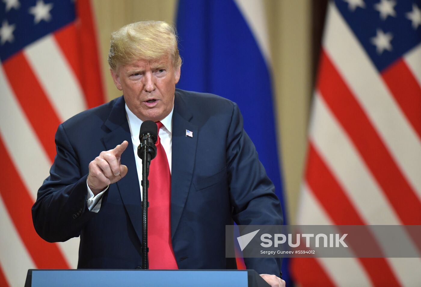 Russian President Vladimir Putin and US President Donald Trump meet in Helsinki