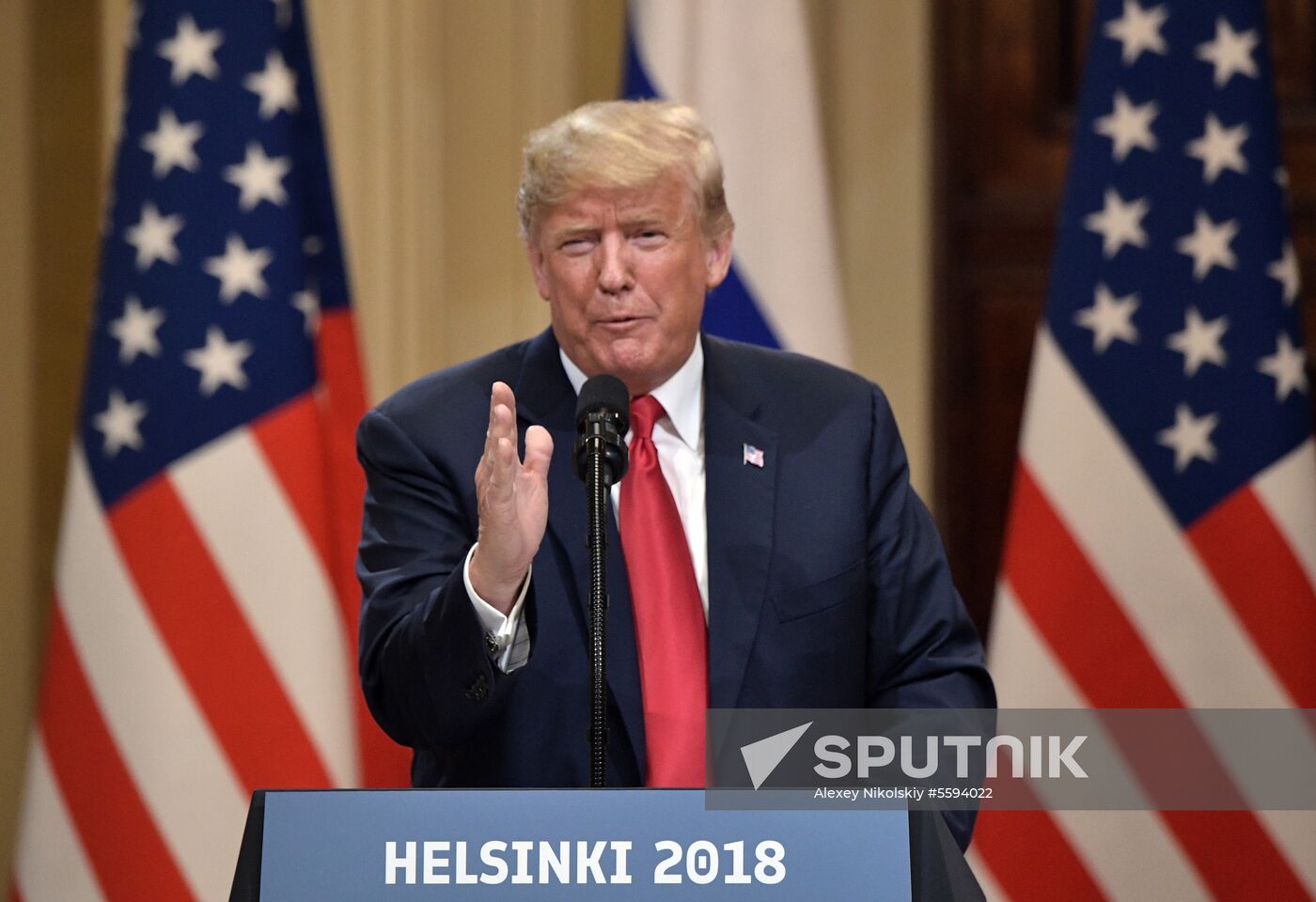 Russian President Vladimir Putin and US President Donald Trump meet in Helsinki