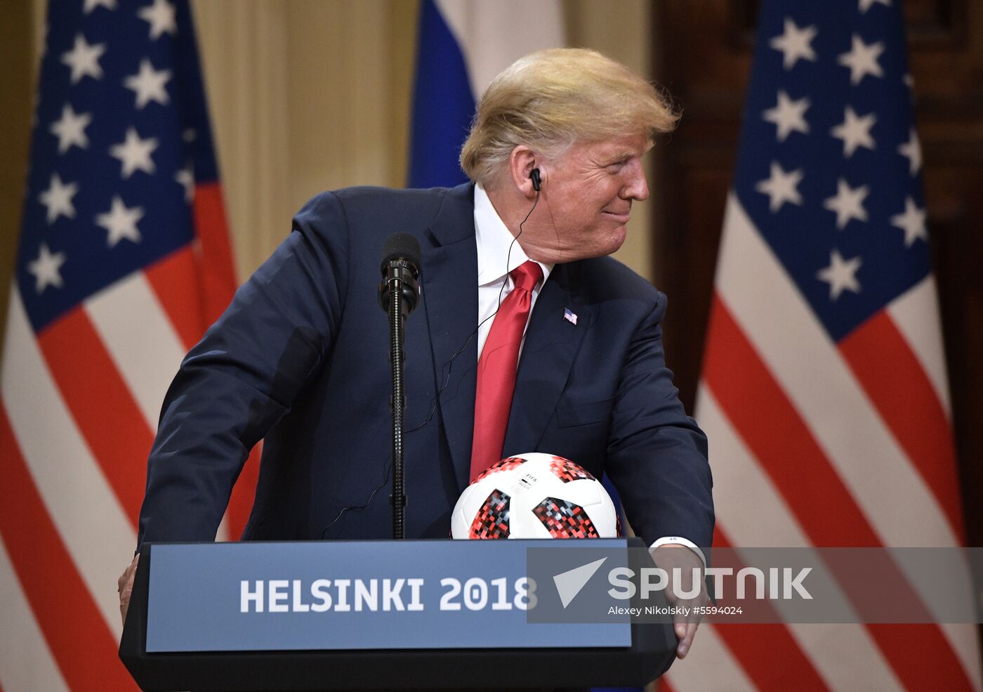 Russian President Vladimir Putin and US President Donald Trump meet in Helsinki