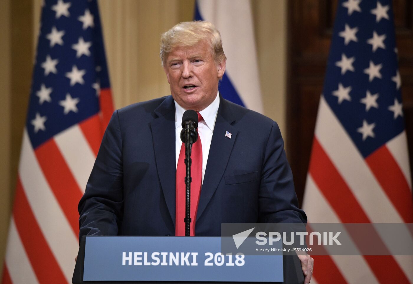 Russian President Vladimir Putin and US President Donald Trump meet in Helsinki