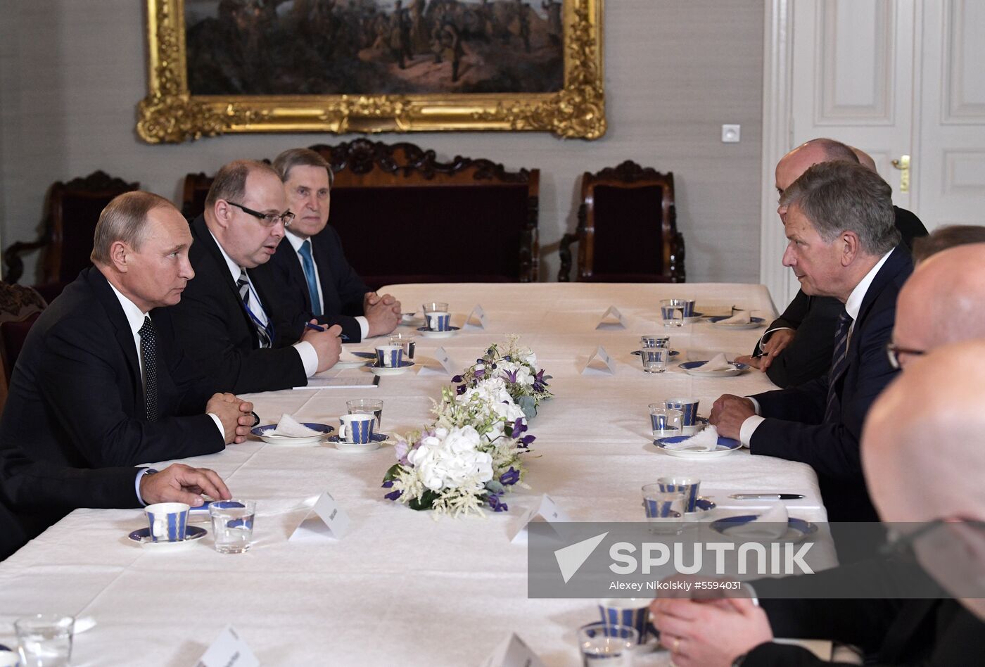 Russian President Vladimir Putin and US President Donald Trump meet in Helsinki