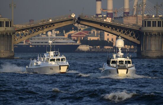 Navy Day parade rehearsal