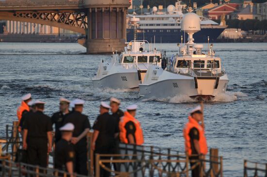Navy Day parade rehearsal