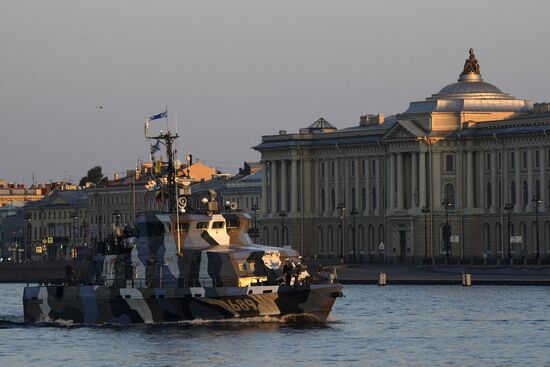Navy Day parade rehearsal