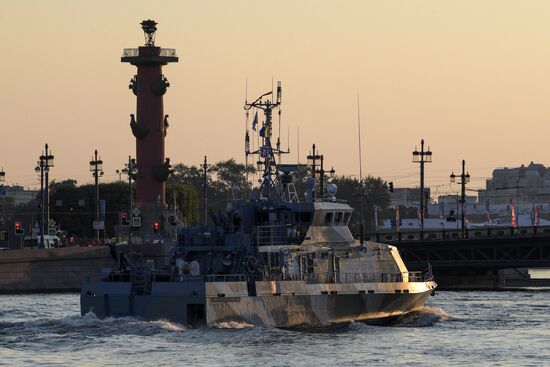 Navy Day parade rehearsal