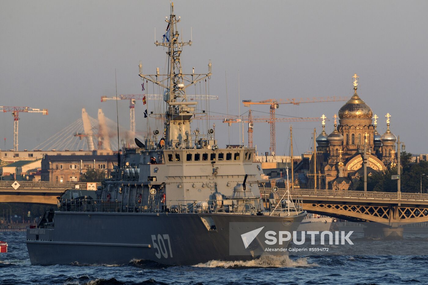 Navy Day parade rehearsal