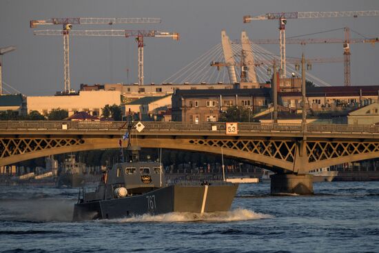 Navy Day parade rehearsal