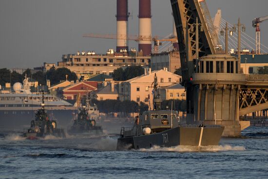 Navy Day parade rehearsal