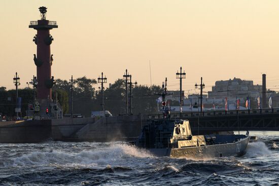 Navy Day parade rehearsal