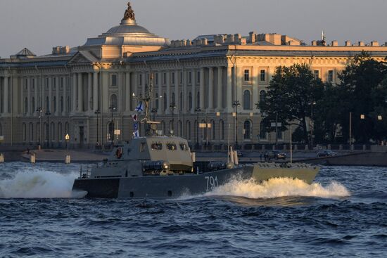 Navy Day parade rehearsal
