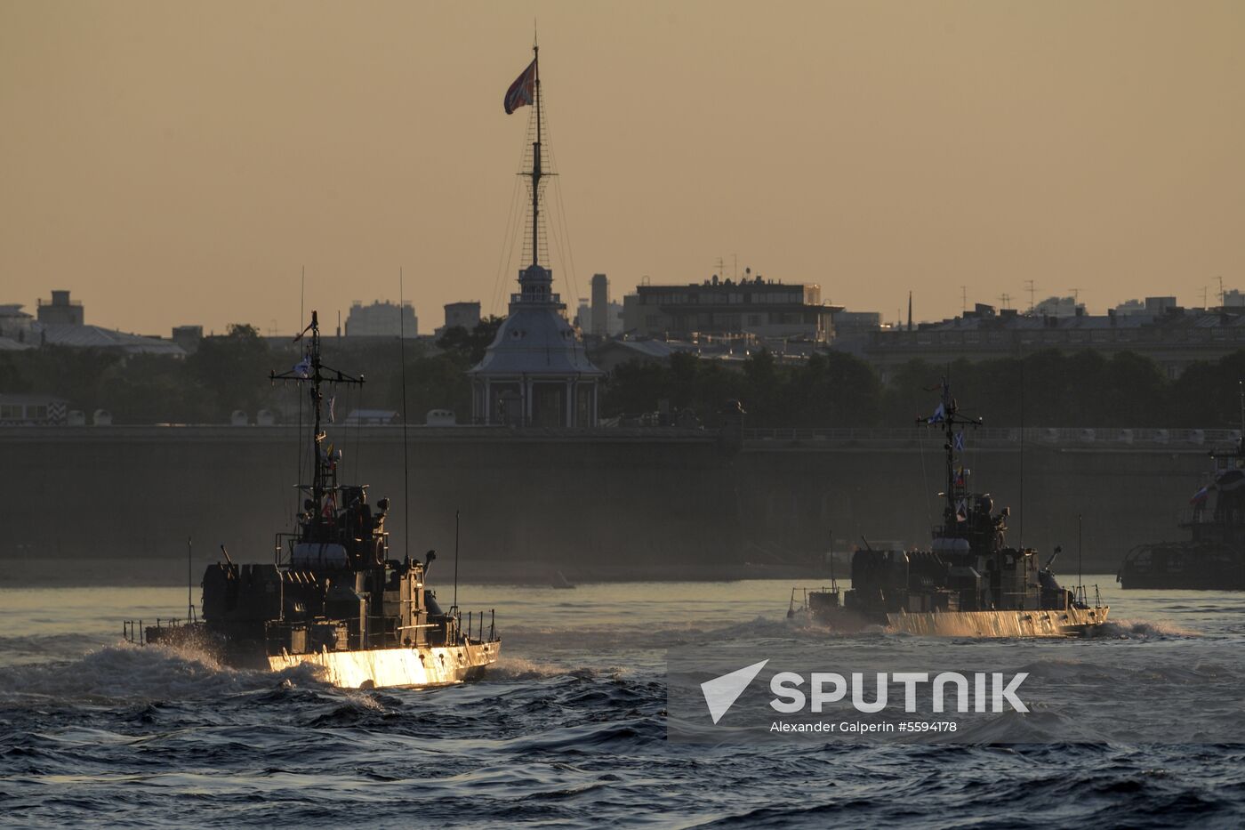 Navy Day parade rehearsal