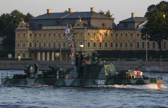Navy Day parade rehearsal