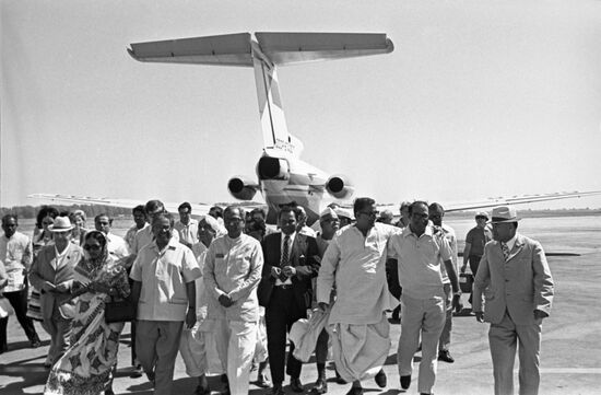 Visit by an Indian parliamentarian delegation to the USSR