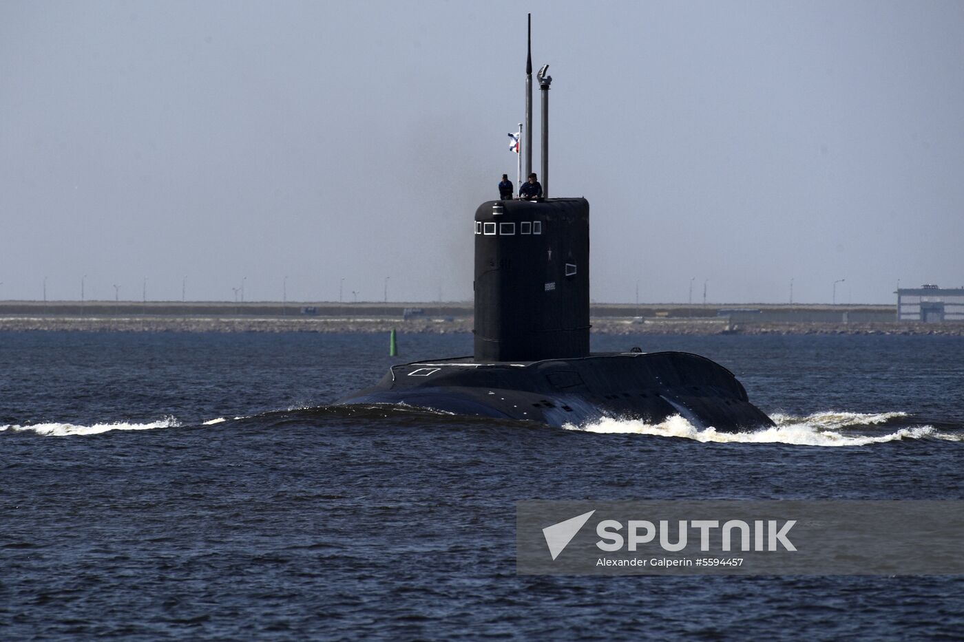 Naval parade rehearsal in Kronstadt