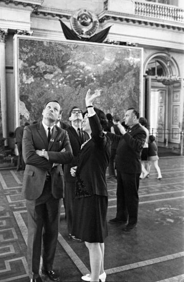 American astronaut Neil Armstrong visits USSR