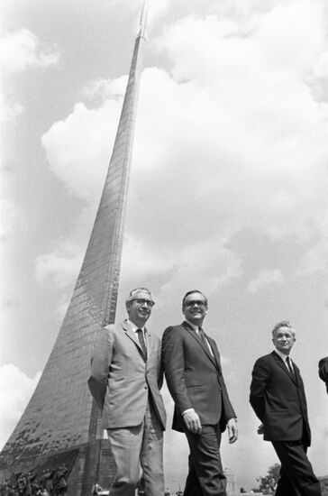 American astronaut Neil Armstrong visits USSR