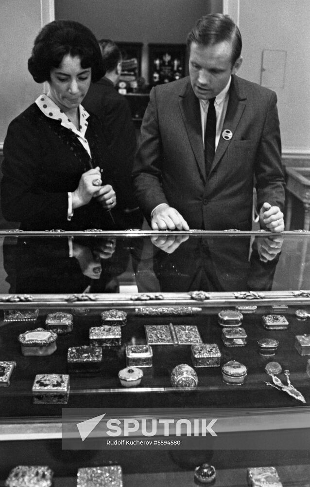 American astronaut Neil Armstrong visits USSR