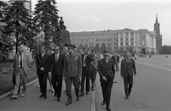 American astronaut Neil Armstrong visits USSR