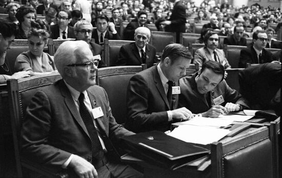 American astronaut Neil Armstrong visits USSR