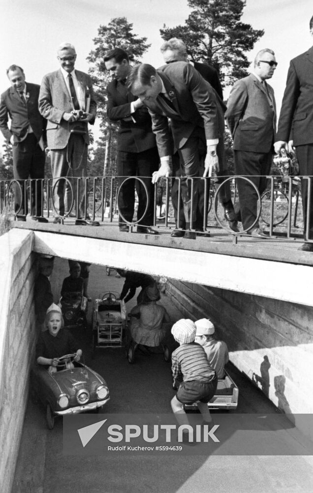 American astronaut Neil Armstrong visits USSR