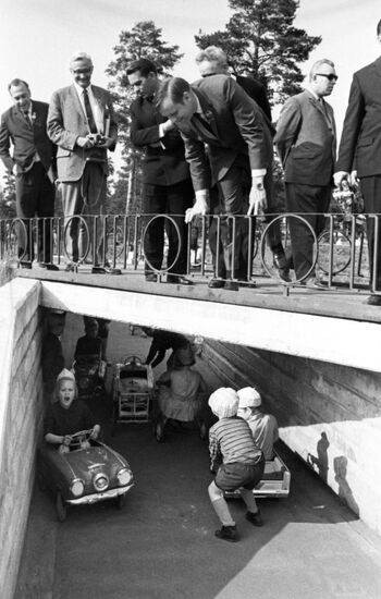 American astronaut Neil Armstrong visits USSR