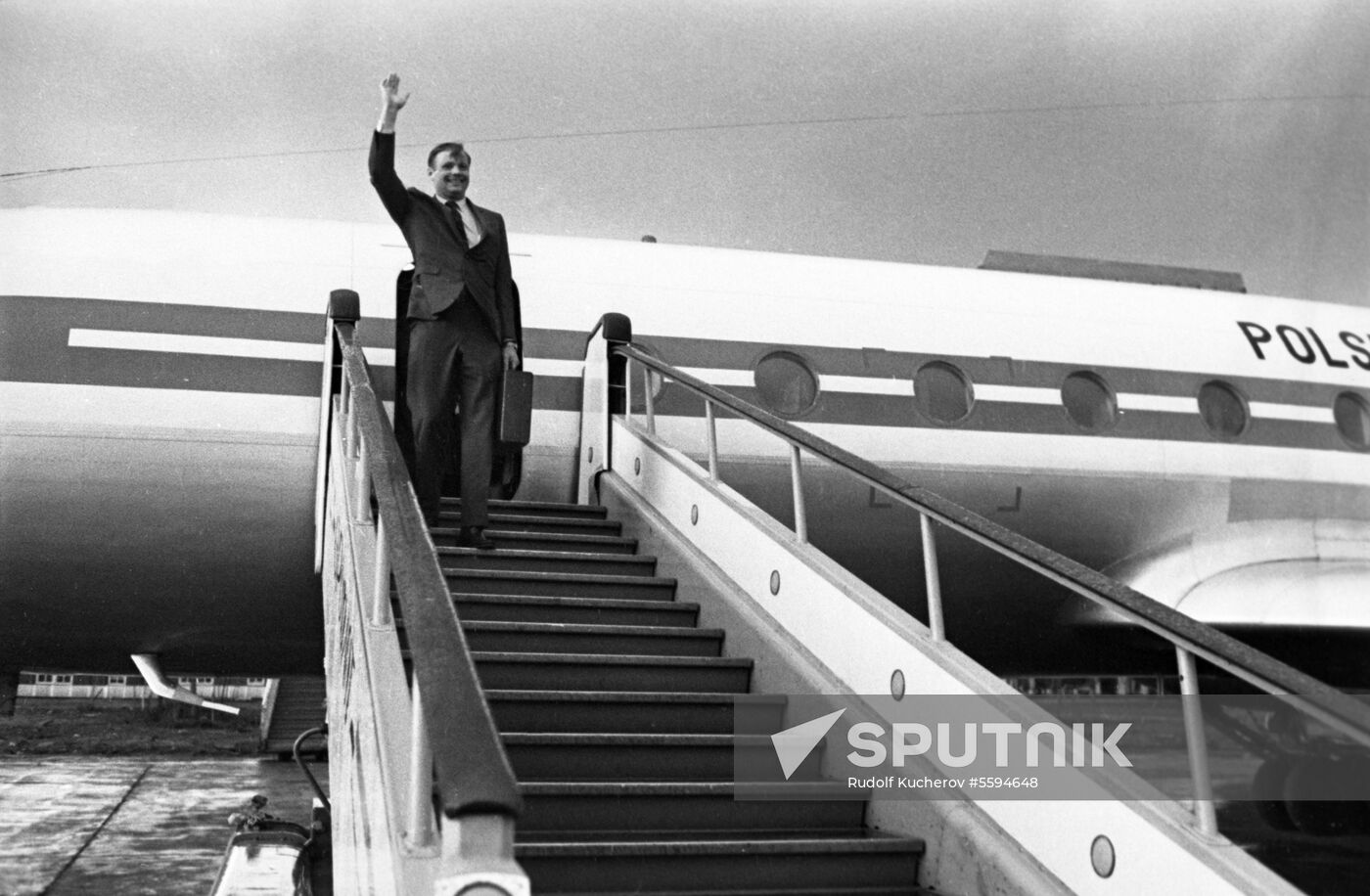 American astronaut Neil Armstrong visits USSR