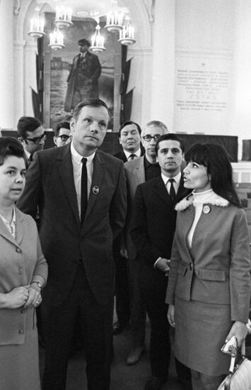 American astronaut Neil Armstrong visits USSR
