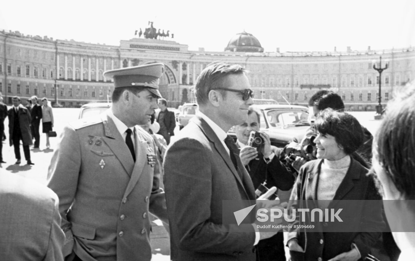 American astronaut Neil Armstrong visits USSR