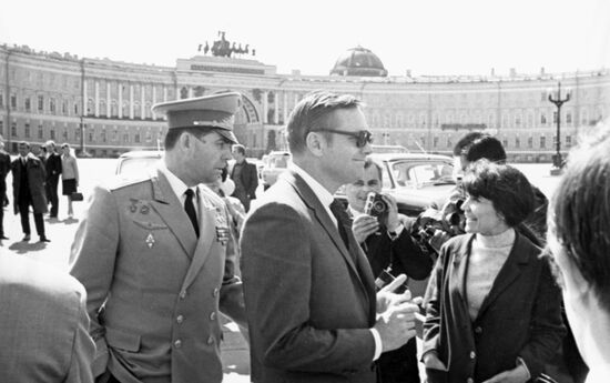 American astronaut Neil Armstrong visits USSR