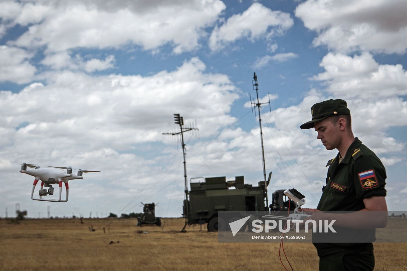 Stage of competition for field training among units of electronic warfare