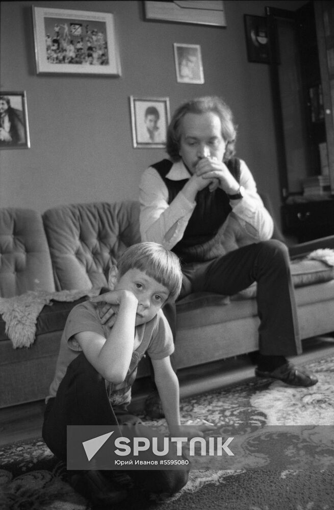 Soviet gymnast Olga Korbut's family