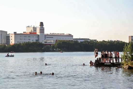 Temperature record in Murmansk