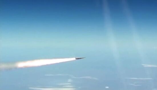 Launch of Kinzhal air-launched ballistic missiles