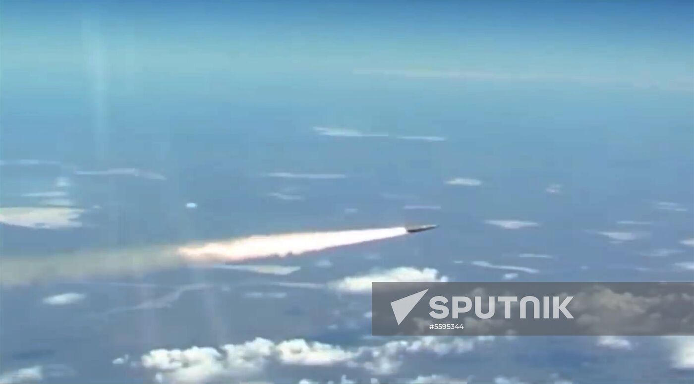 Launch of Kinzhal air-launched ballistic missiles