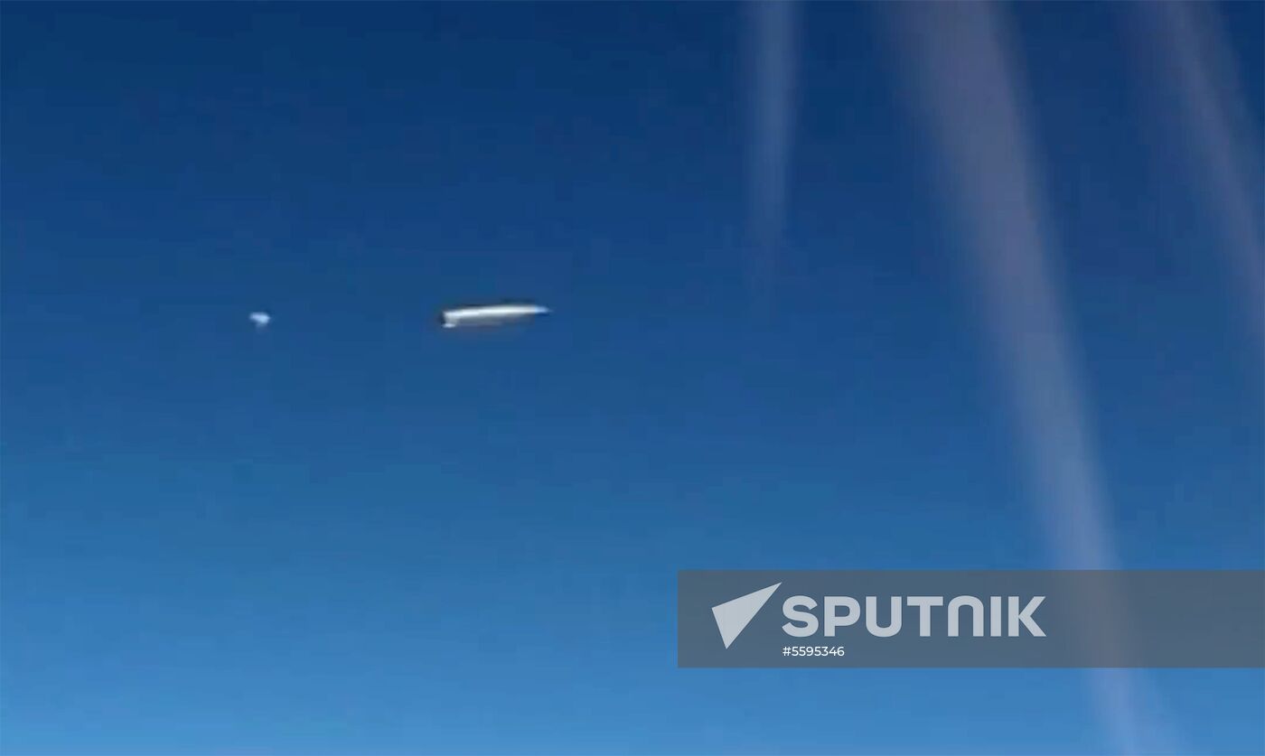 Launch of Kinzhal air-launched ballistic missiles