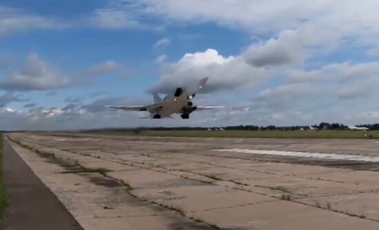 Launch of Kinzhal air-launched ballistic missiles