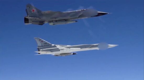 Launch of Kinzhal air-launched ballistic missiles