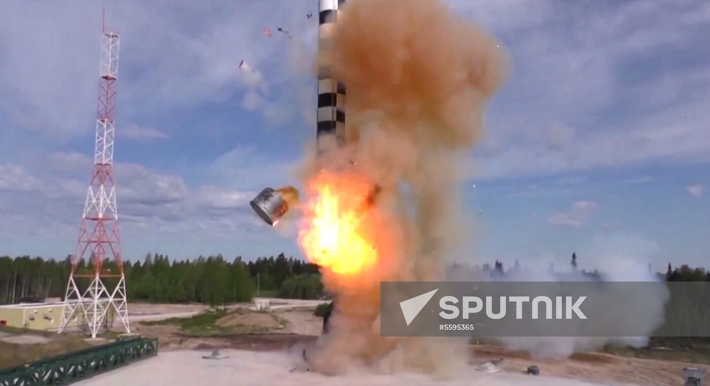Testing new Sarmat ballistic missile