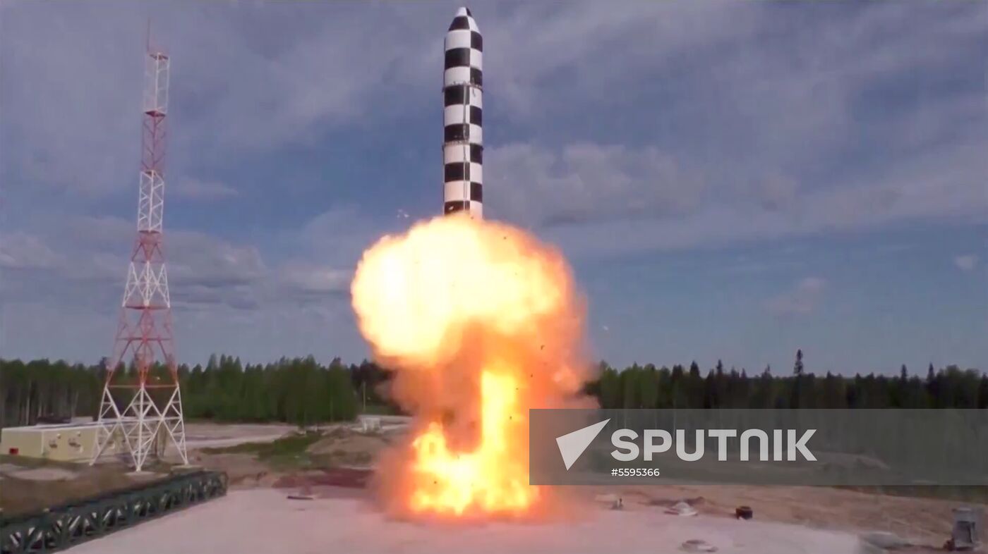 Testing new Sarmat ballistic missile