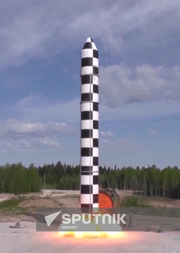 Testing new Sarmat ballistic missile