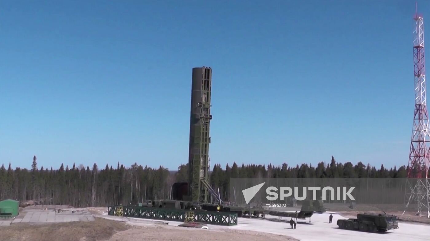 Testing new Sarmat ballistic missile