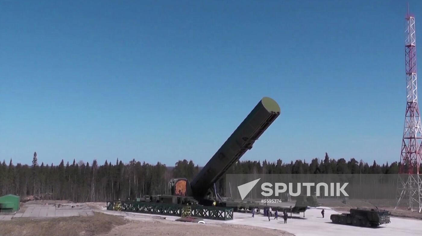 Testing new Sarmat ballistic missile