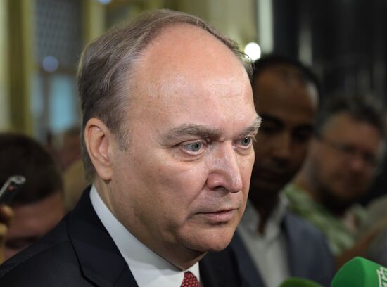 Russian President Vladimir Putin speaks at conference of Russian ambassadors and permanent representatives