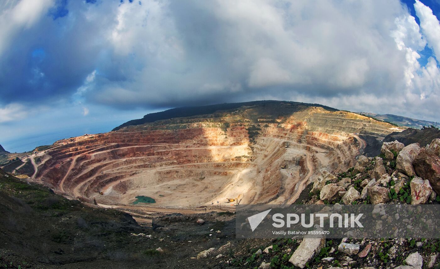 Balaklavskoye fluxing limestone mine in Crimea